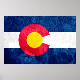 Vlag van de staat Colorado Poster