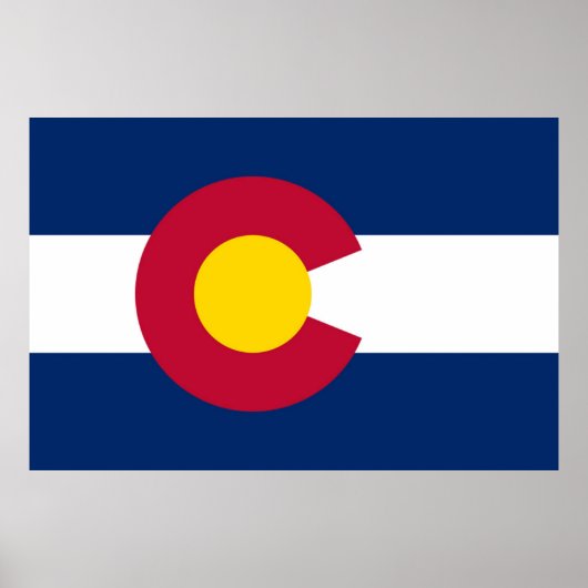 Vlag van de staat Colorado Poster (Voorkant)