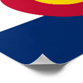 Vlag van de staat Colorado Poster (Hoek)