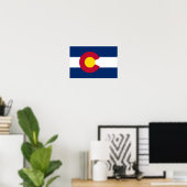 Vlag van de staat Colorado Poster (Thuiskantoor)