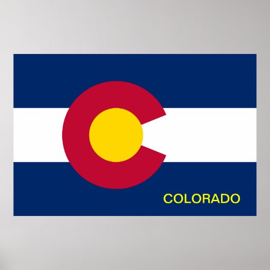 Vlag van de staat Colorado Poster (Voorkant)