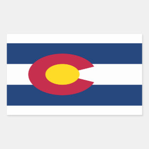 Vlag van de staat Colorado Rechthoekige Sticker