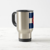 Vlag van de staat Colorado Reisbeker (Voorkant links)