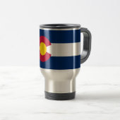 Vlag van de staat Colorado Reisbeker (Voorkant rechts)