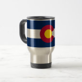 Vlag van de staat Colorado Reisbeker (Voorkant links)