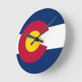 Vlag van de staat Colorado Ronde Klok (Hoek)
