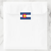 Vlag van de staat Colorado Ronde Sticker (Tas)