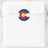 Vlag van de staat Colorado Ronde Sticker (Tas)