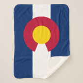 Vlag van de staat Colorado Sherpa Deken (Voorkant)