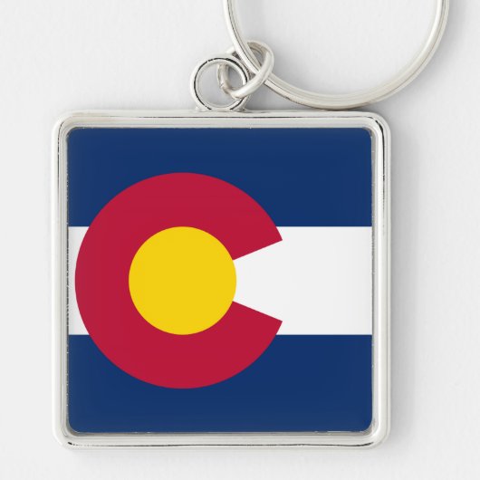 Vlag van de staat Colorado Sleutelhanger (Voorkant)