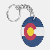 Vlag van de staat Colorado Sleutelhanger (Voorkant Links)