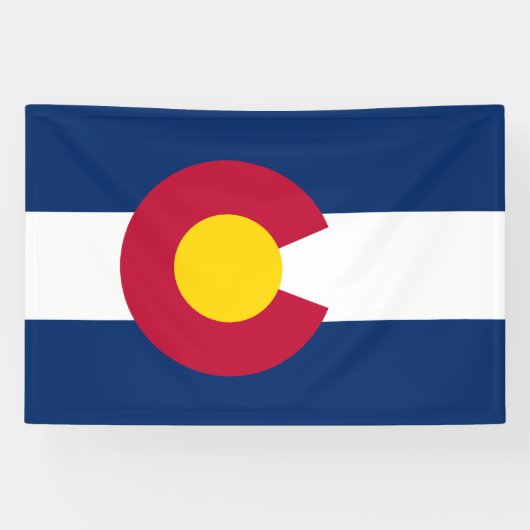 Vlag van de staat Colorado Spandoek (Horizontaal)