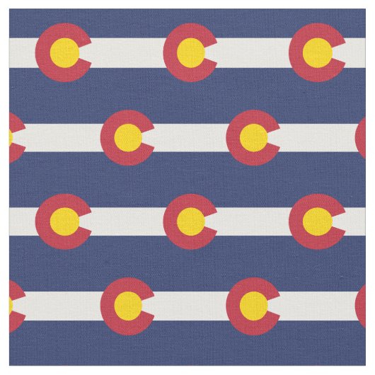Vlag van de staat Colorado Stof (Close Up)