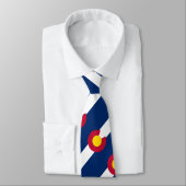 Vlag van de staat Colorado Stropdas (Gebonden)