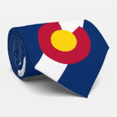 Vlag van de staat Colorado Stropdas (Opgerold)