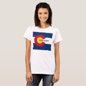 Vlag van de staat Colorado T-shirt (Voorkant volledig)