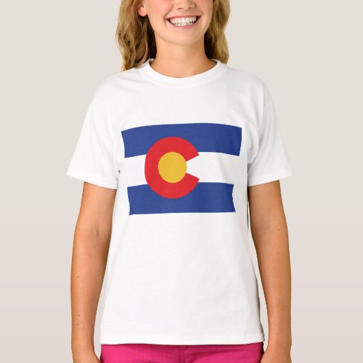 Vlag van de staat Colorado T-shirt (Voorkant)