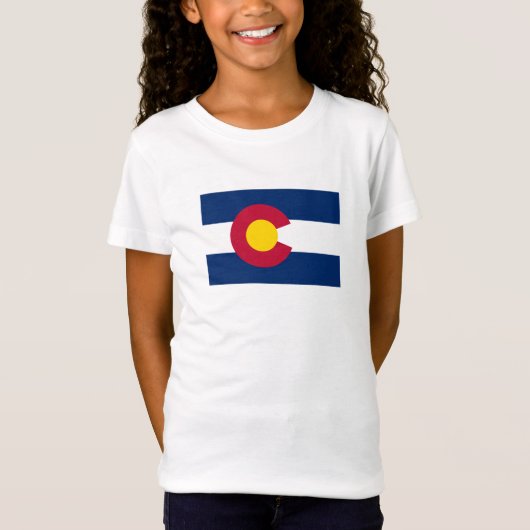 Vlag van de staat Colorado T-shirt (Voorkant)