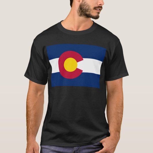 Vlag van de staat Colorado T-shirt (Voorkant)