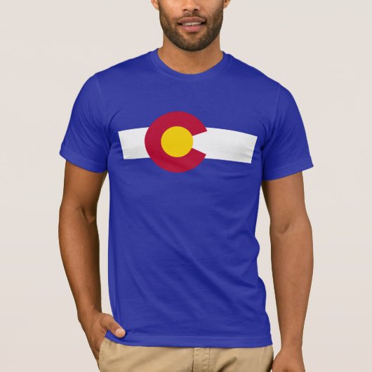 Vlag van de staat Colorado T-shirt (Voorkant)