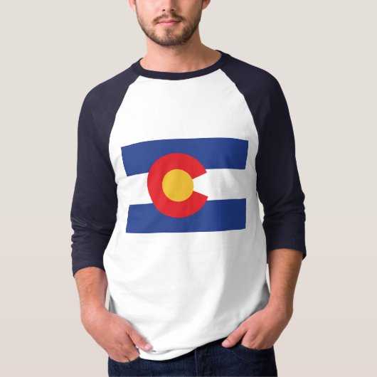 Vlag van de staat Colorado T-shirt (Voorkant)