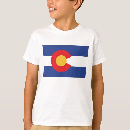 Vlag van de staat Colorado T-shirt (Voorkant)