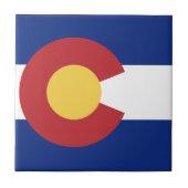 Vlag van de staat Colorado Tegeltje (Voorkant)