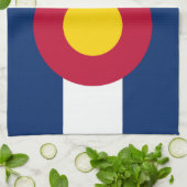 Vlag van de staat Colorado Theedoek (Gevouwen)