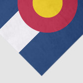 Vlag van de staat Colorado Tissuepapier (Detail)