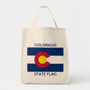 Vlag van de staat Colorado Tote Bag