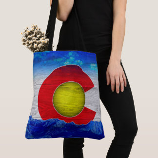 Vlag van de staat Colorado Tote Bag