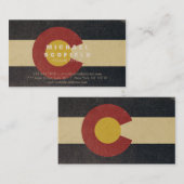  vlag van de staat Colorado Visitekaartje (Voorkant / Achterkant)
