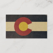  vlag van de staat Colorado Visitekaartje (Achterkant)