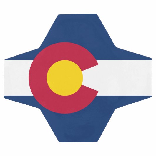 Vlag van de staat Colorado Voetbal (Enkel)