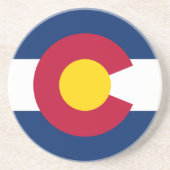 Vlag van de staat Colorado Zandsteen Onderzetter (Voorkant)