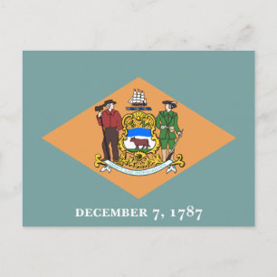 Vlag van de staat Delaware Briefkaart