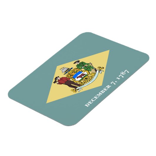 Vlag van de staat Delaware Magneet (Linkerzijde)