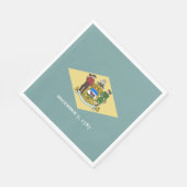 Vlag van de staat Delaware Servet (Hoek)