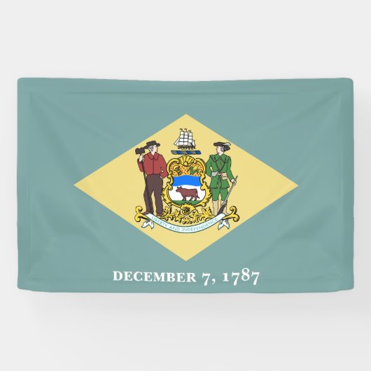 Vlag van de staat Delaware Spandoek (Horizontaal)