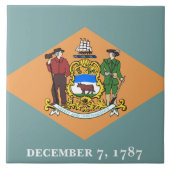Vlag van de staat Delaware Tegeltje (Voorkant)