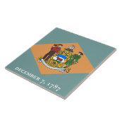 Vlag van de staat Delaware Tegeltje (Zijkant)