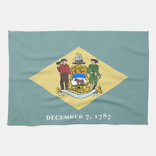 Vlag van de staat Delaware Theedoek (Horizontaal)