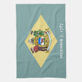 Vlag van de staat Delaware Theedoek (Verticaal)