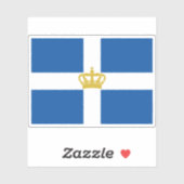 Vlag van de staat en de oorlog van het Koninkrijk  Sticker (Vel)