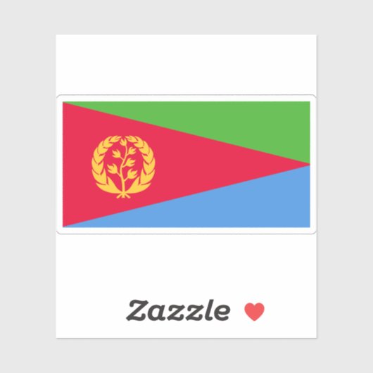 Vlag van de staat Eritrea Sticker (Vel)
