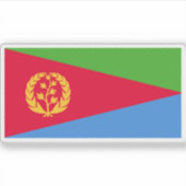 Vlag van de staat Eritrea Sticker (Voorkant)
