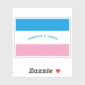 Vlag van de staat Espírito Santo, Brazilië Sticker (Vel)