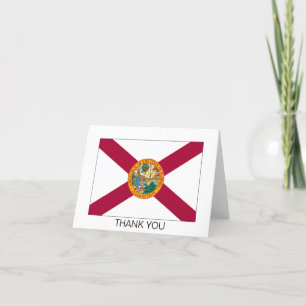Vlag van de staat Florida Bedankkaart
