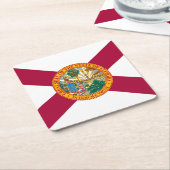 Vlag van de staat Florida Kartonnen Onderzetters (Schuin)