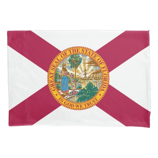 Vlag van de staat Florida Kussensloop (Voorkant)